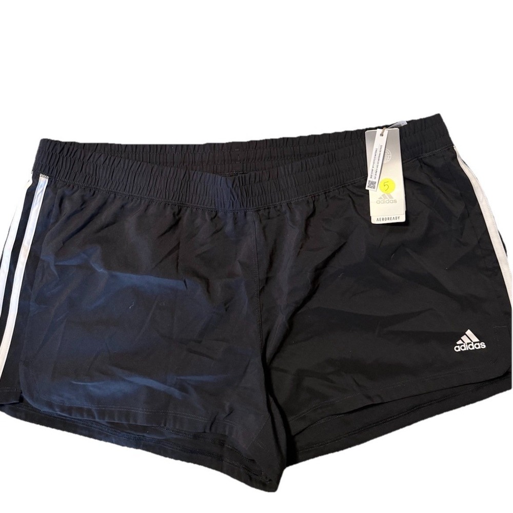 NWT Women's 2 Pack Running Shorts. Black Adidas Blue Under Armour 2XL